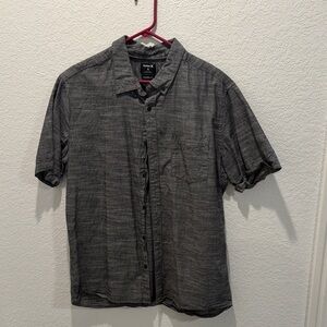 Hurley Charcoal Short Sleeve Button Down Shirt